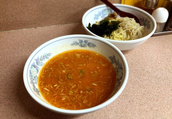 「みそ辛つけめん（660円）」@らーめん ほうらいの写真