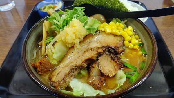 「蔵出し北海道味噌８２０円＋Aセット」@こだわりらーめん くらや商店 加須店の写真