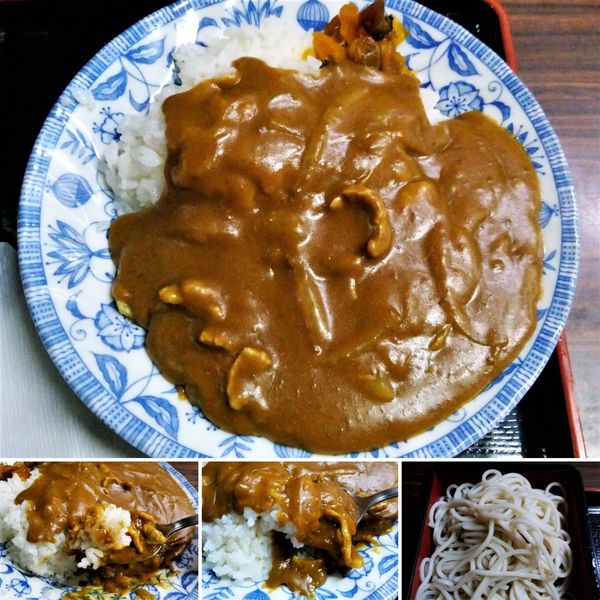 「カレーライス＆そばセット　780円」@そば処 やまとの写真
