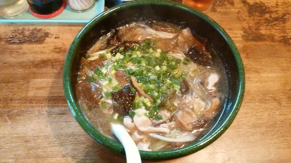 「キノコそば¥750-」@しなそば 麺坊の写真