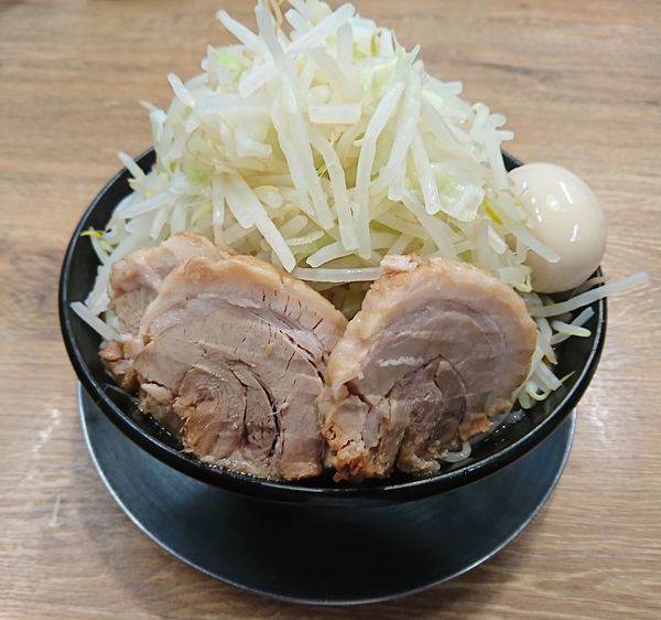 「味噌ラーメン+味玉、豚２枚(1080円)」@ジャンクガレッジ 川越小堤店の写真