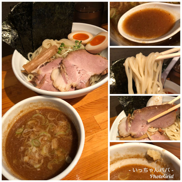 「つけ麺 中盛り 800円　お得乗せ 200円」@麺処あしたかの写真