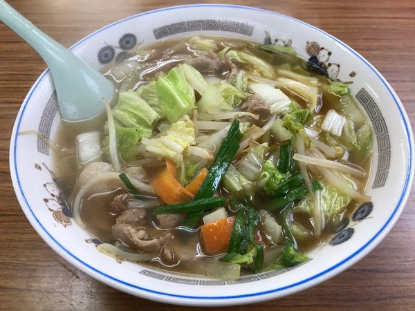 「醤油タンメン　450円」@一江庵の写真