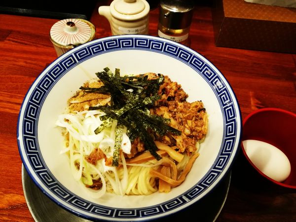 「和えそば並盛＋温泉卵」@東京らあめんタワー 芝大門本店の写真