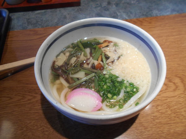 「山菜うどん」@天霧 田和山店の写真