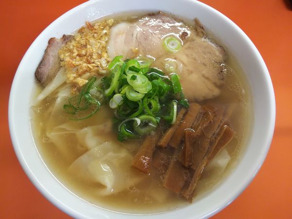 「塩ワンタンメン（￥800+200）」@支那そば あおばの写真