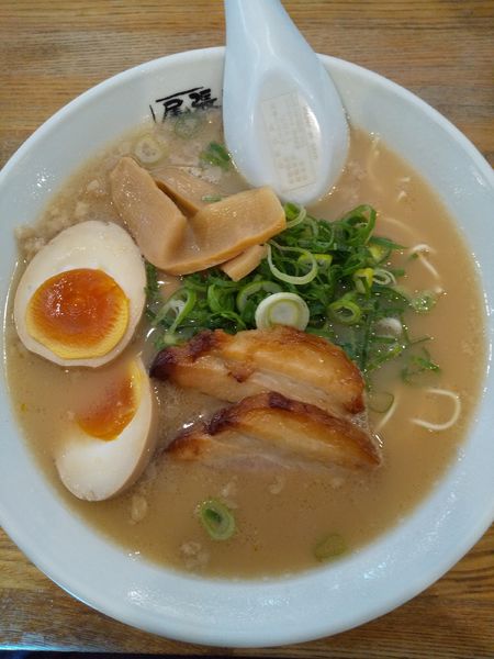 「白らーめん（味玉付き）」@尾張開化亭の写真