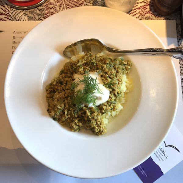 「スメタナとディル風味のオリジナルカレー」@チャイカの写真