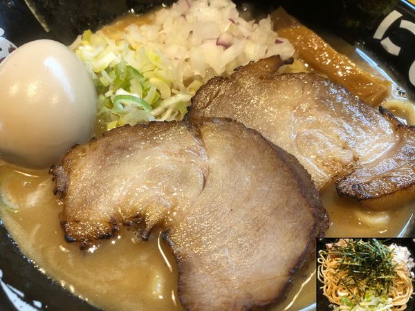 「特製中華そば（醤油）（中太麺）＋和え麺」@Yokohama Noodles KONISHI -524-の写真