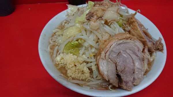 「ラーメン ニンニク少なめヤサイマシ」@ラーメン二郎 京都店の写真
