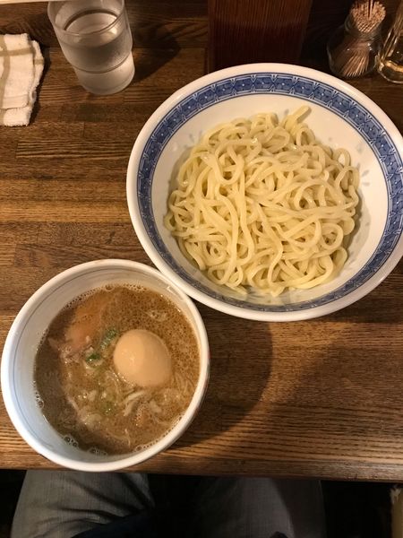 「つけ麺 800円、味玉 100円」@燦燦斗の写真