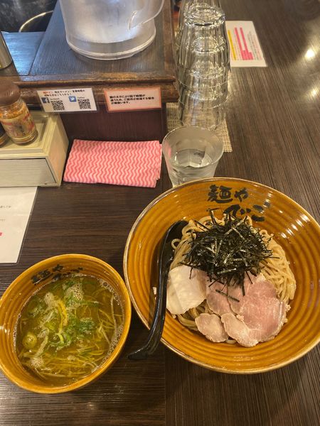 「追い煮干しつけそば」@麺や でこの写真