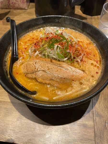 「辛味噌ラーメン　ライス」@ひぐまやの写真