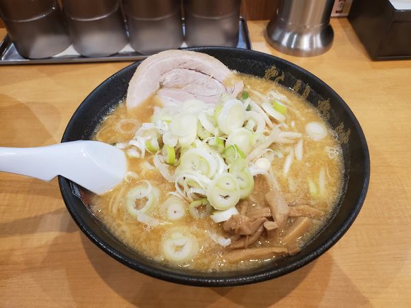 「味噌ラーメン(油少なめ)800円」@こってりらーめん なりたけ 幕張店の写真
