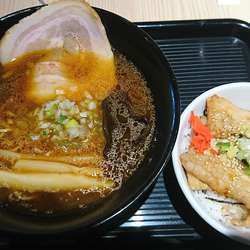 焙煎ネギ醤油＋ミニ豚丼  １１００円