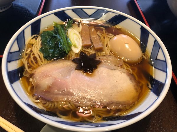 「味玉中華そば900円」@食煅 もみじの写真