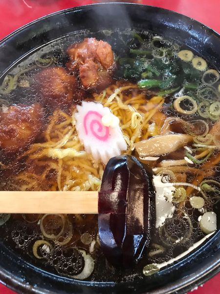 「鳥唐揚ラーメン醤油935円税込」@ラーメン桐生 笠懸店の写真