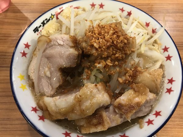 「塩ブタ小（ニンニクヤサイアブラ）」@ラーメン☆ビリープラスの写真