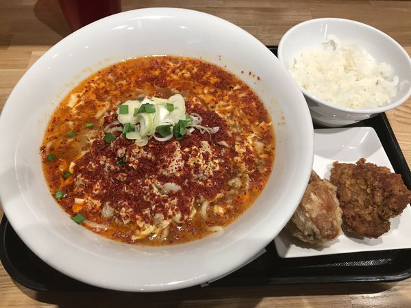 「バルトロタンタンメン唐揚げセット」@バルトロタンタンメンSHIZUKUの写真