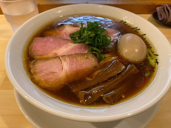 「醤油チャーシュー　＋　メンマ」@麺庵ちとせの写真