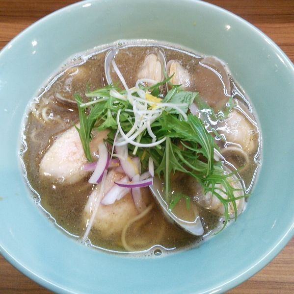 「貝出汁塩そば　９２０円」@中華そば つの井の写真