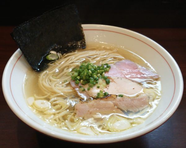 「特別夜営業【麺屋謝】 地鶏そば(塩)＋海苔」@零一弐三の写真