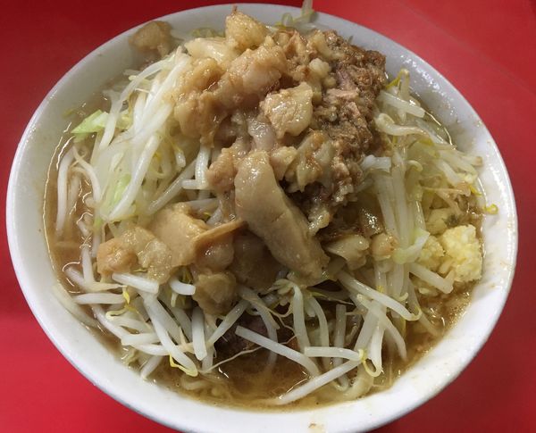 「小ラーメン ニンニク アブラ」@ラーメン二郎 松戸駅前店の写真