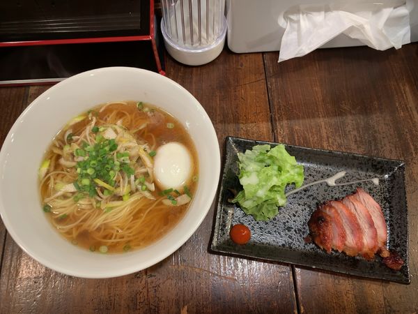 「ネギチャーシュー湯麺1100円」@広東麺 チャーリーの写真