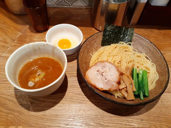 「辛つけ麺、大盛」@麺屋ぬかじの写真