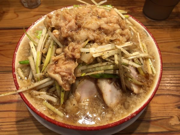 「ネギらーめん アブラマシ」@らーめん バリ男 日本橋店の写真