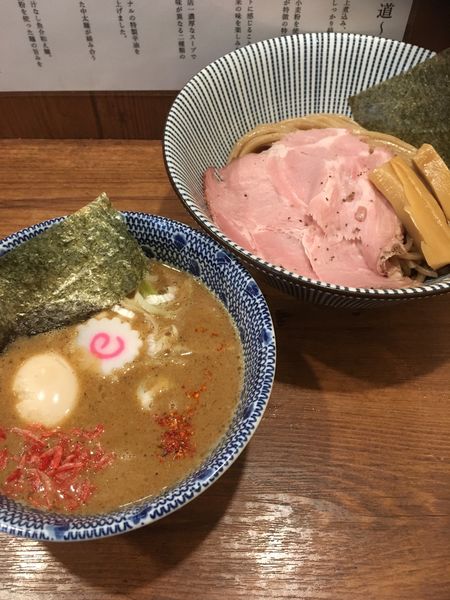 「特製味噌海老つけ麺全粒粉麺（1080円）」@俺の麺 春道の写真