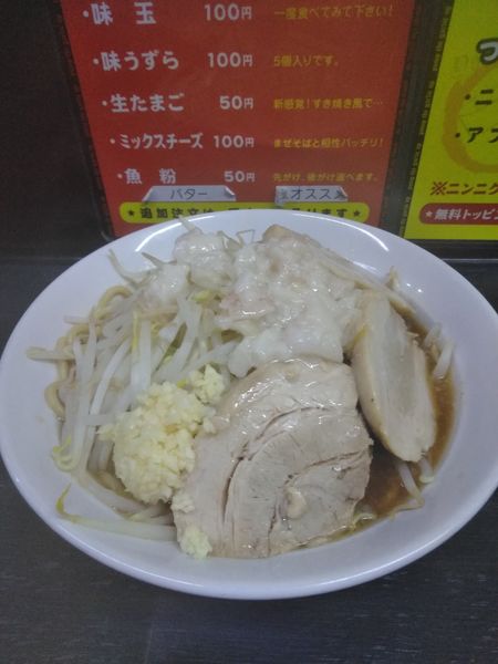 「ラーメン並　豚2枚追加　アブラ、ニンニク増」@ハングリーピッグの写真