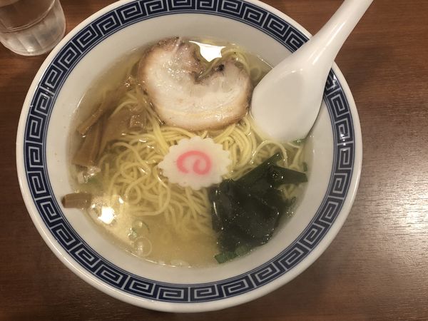 「ひき肉とカレーのチャーハンセット(塩ラーメン)」@えびす飯店の写真