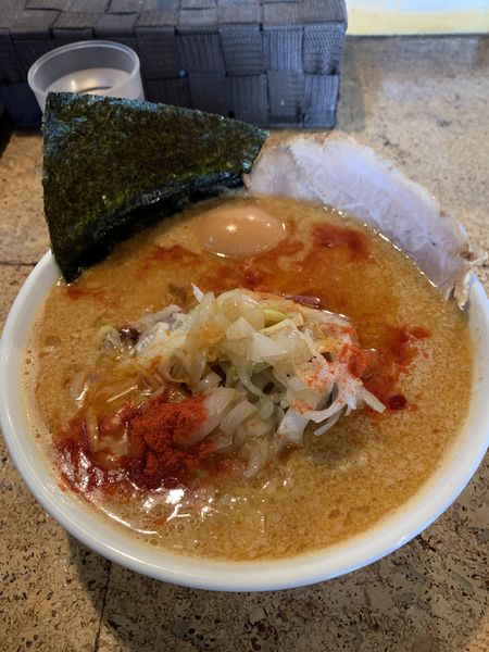 「辛みそらーめん チャーシュー1枚 味玉」@きくちひろきの写真