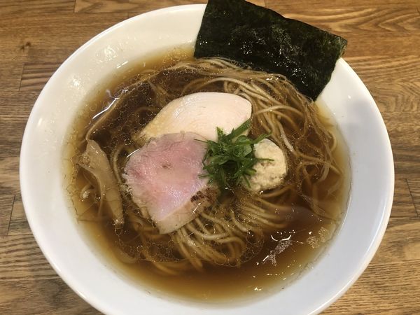 「地鶏（醤油）＋和え玉」@自家製麺 純の写真