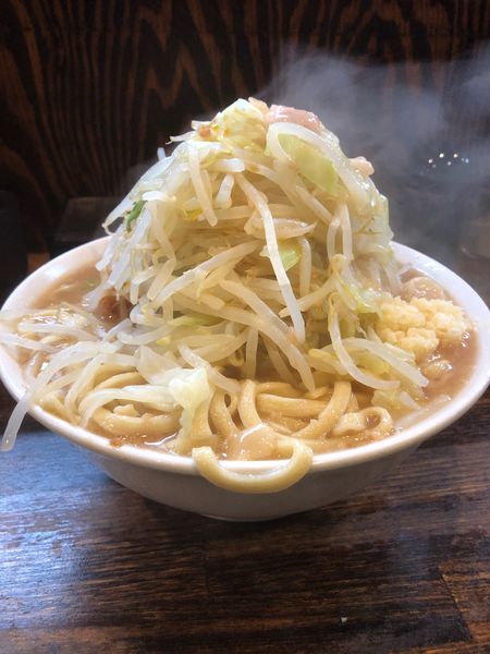 「普通盛り全マシ」@麺屋 鳳の写真