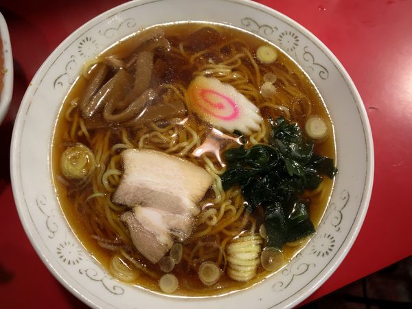 「半チャーハンラーメンセット650円」@善の家の写真
