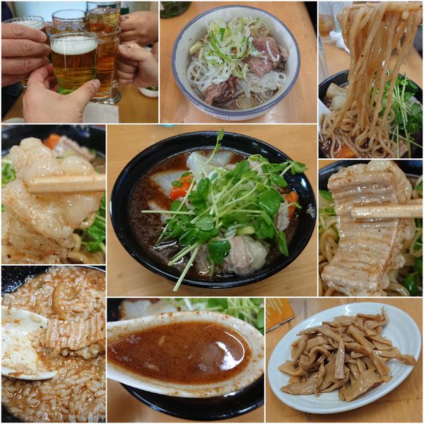 「【限定霜月】ゴールデン縞腸S 牛脛＆筋乗せ (辛味噌)」@MENYA 食い味の道有楽の写真