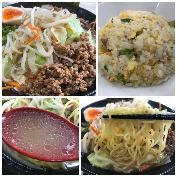 「野菜タンメン +半チャーハン 1393円」@武蔵野餃子房 所沢店の写真