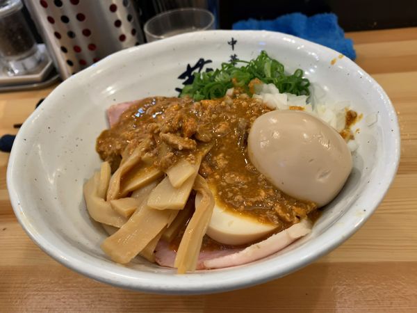 「【限定】鮟鱇の肝まぜSOBA 醤＋味玉」@中華そば 葵の写真