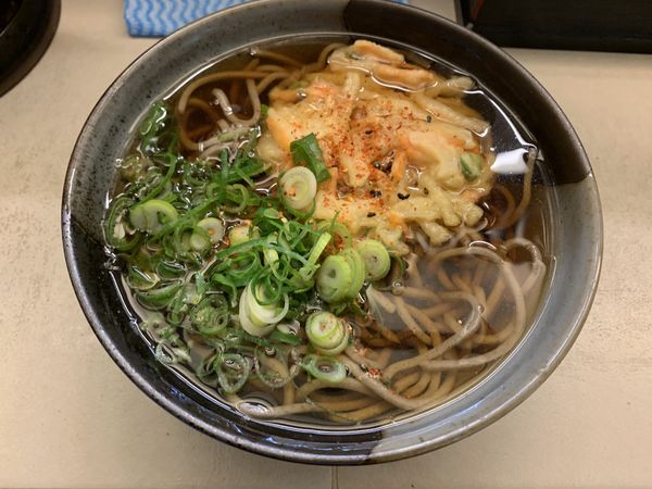 「かき揚げそば 330円」@南海そば 天王寺店の写真