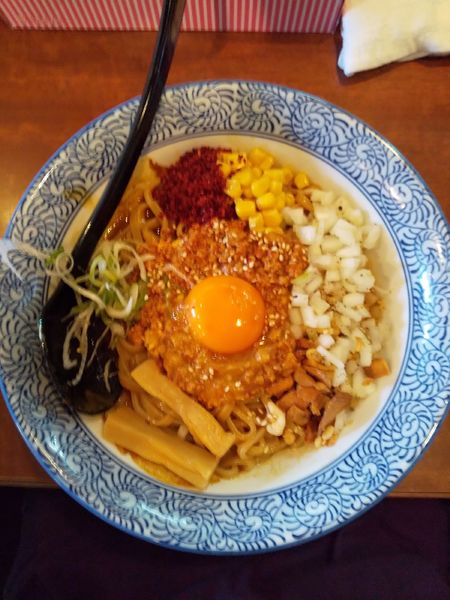 「スパイシーカレーまぜそば」@ラーメン・まぜそば 麺丸の写真