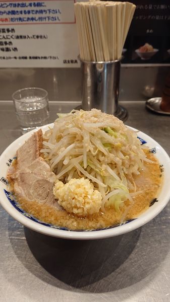 「味噌ラーメン  野菜多め  ニンニク  アブラ」@らーめん大 大森店の写真