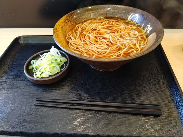 「かけそば(並盛)340円」@ゆで太郎 館林苗木町店の写真