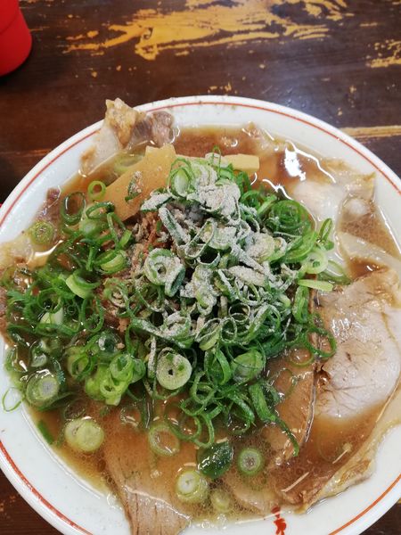 「Bラーメン　高菜ごはん（860円）」@神戸ラーメン 第一旭 元町本店の写真