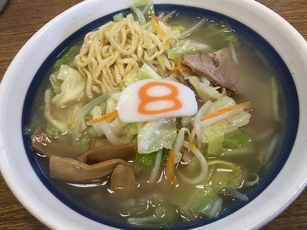 「野菜らーめん649円」@8番らーめん 丸岡店の写真