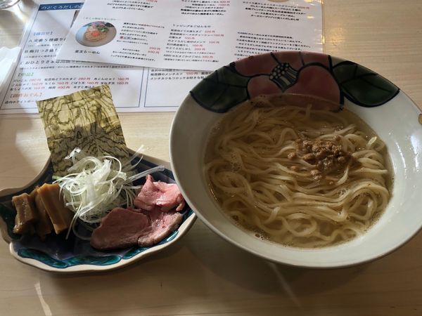 「のどぐろ煮干しだしらーめん800円」@Ramen&Bar ABRIの写真