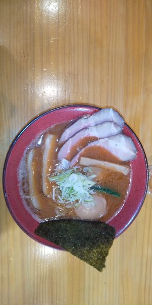 「濃厚海老蕎麦（醤油）＋味玉」@麺匠 金衛門の写真