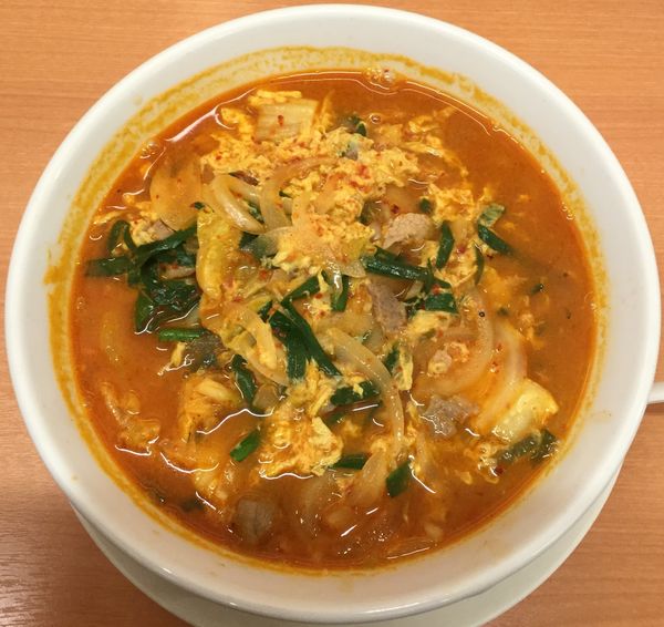 「チゲ味噌ラーメン 630円」@中華食堂 日高屋 取手東口店の写真