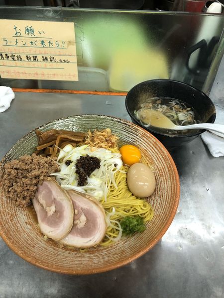 「山椒まぜそば大盛り」@覆麺 智の写真